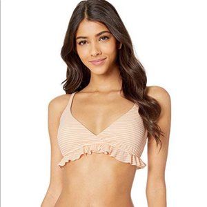 POLO RALPH LAUREN Orange White Bikini TOP only